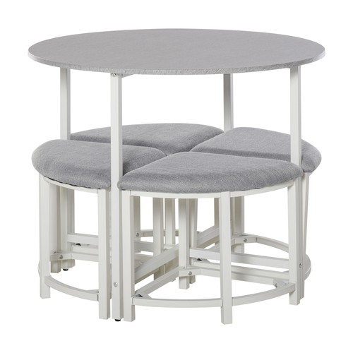 Homcom modern round dining - round,