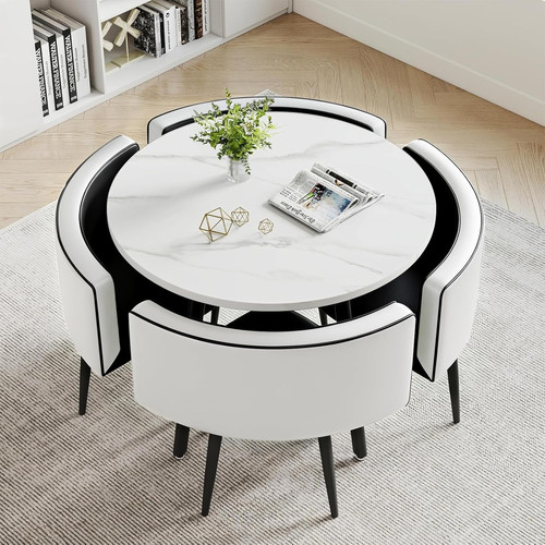 Dining table and chairs set - dining,