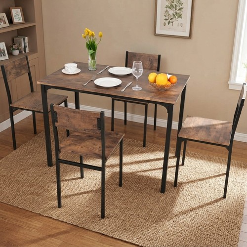Dining table and chairs set - table,