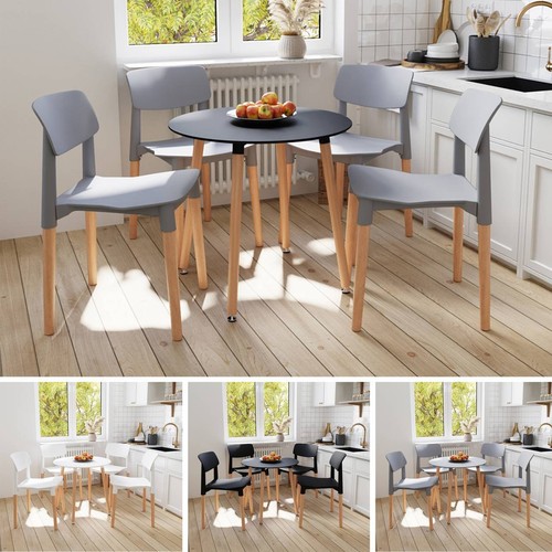 Round dining table 4 - table, chairs