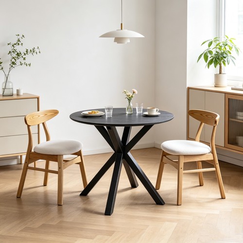 80cm round dining - 80cm, set