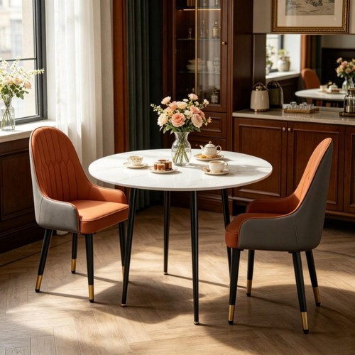 Round dining table - dining,