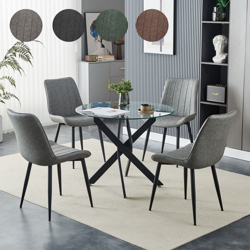 Dining table and chairs - table,
