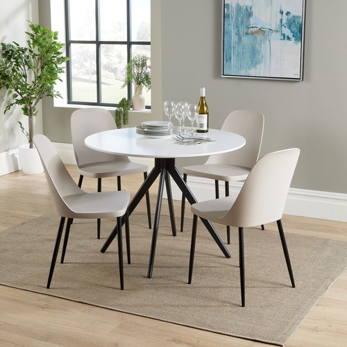 Aspen white round - white,