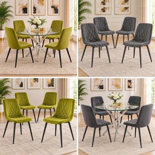 Round glass dining - dining, table