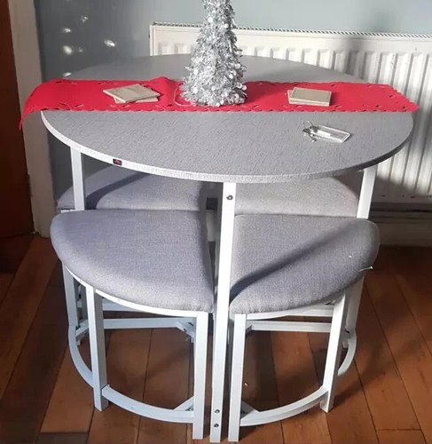 Dining table and chairs - and,