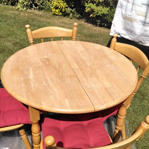 Round light wood - light, dining