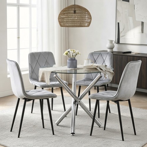 Compact 90cm round glass - 90cm,