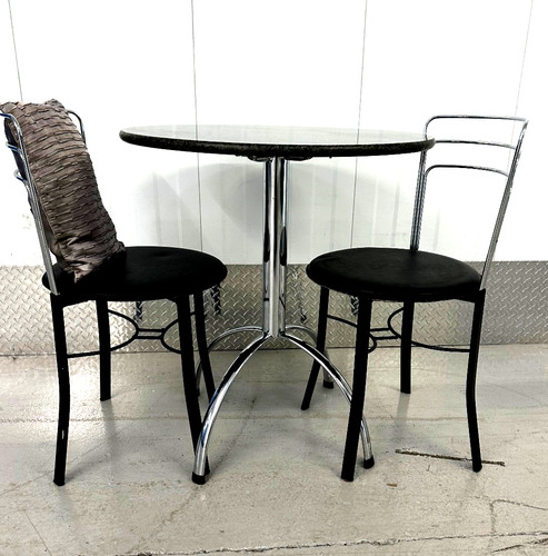 Marble granite round - round, bistro