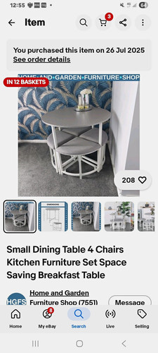 Round dining table set - set, with
