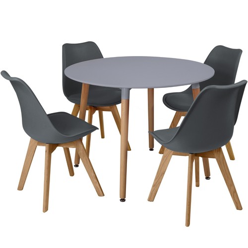 Circular dining table - dining, 4