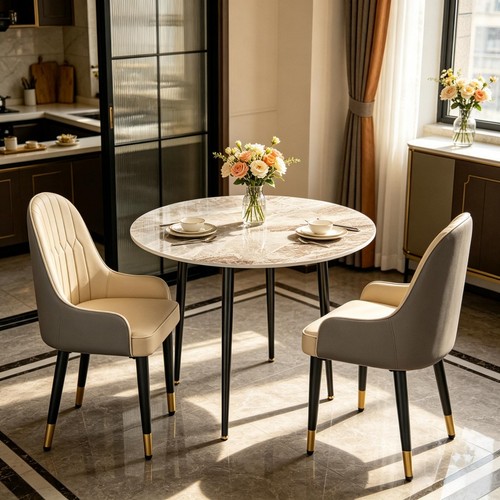 Modern round dining table - modern,