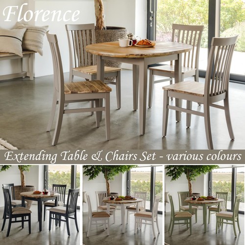 Round dining table 4 chairs - table,
