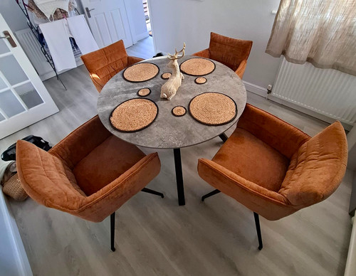 Gorgeous grey dining table and - table,