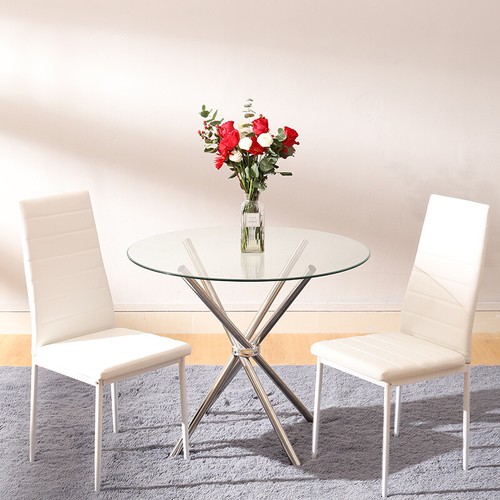 Kitchen seats chrome glass - 2-4,