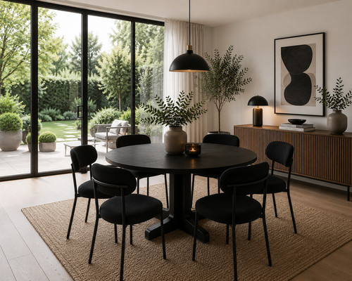 Modern stylish round dining - round,