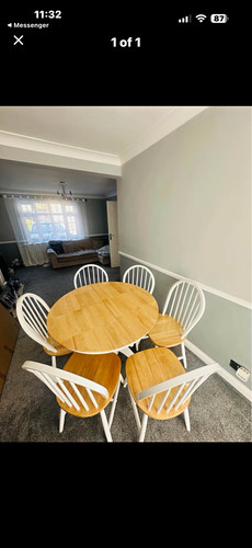 Extending wood dining - wood, table
